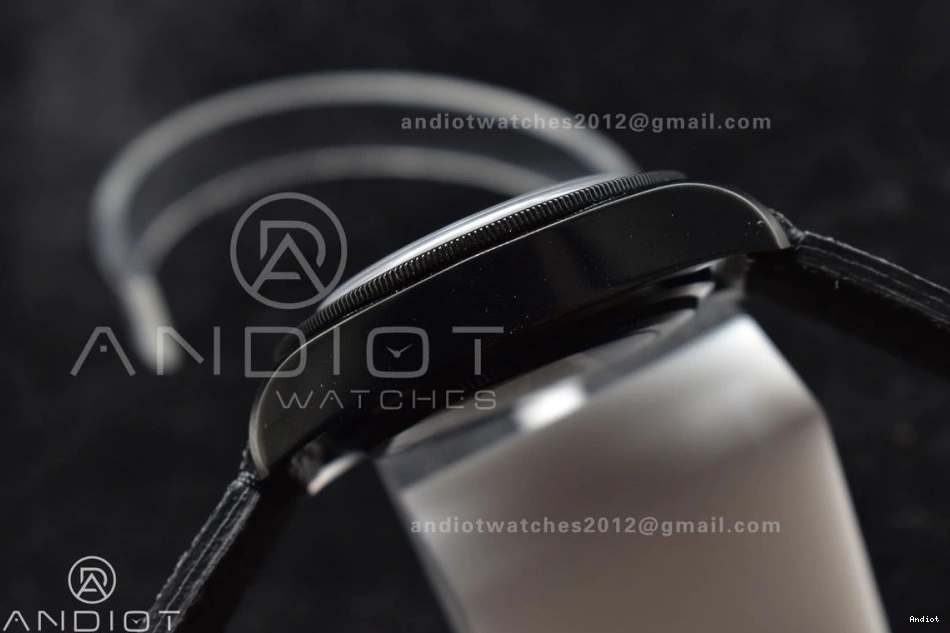 Strap Bay on Bezel DLC Best A2824 Edition Black Leather 1:1 ZF Dark V5 Heritage Distressed Black 0116